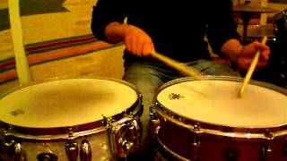 GRETSCH Max Roach versus SLINGERLAND Buddy Rich snare drum