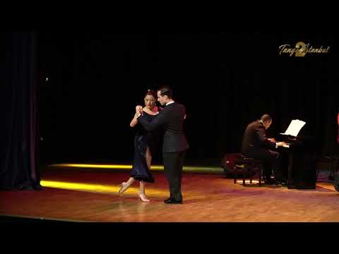  Vanesa Villalba  and  Facundo Piñero  are  dancing  to  a  vals  by  Los reyes del tango  at  TanGO TO Istanbul  in  2019