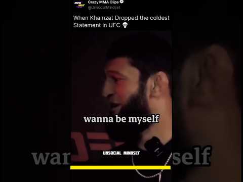 Khamzat is Cold 🥶 #ufc #mma #khamzatchimaev #unsocialmindset