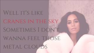 SOLANGE - CRANES IN THE SKY (LYRICS)