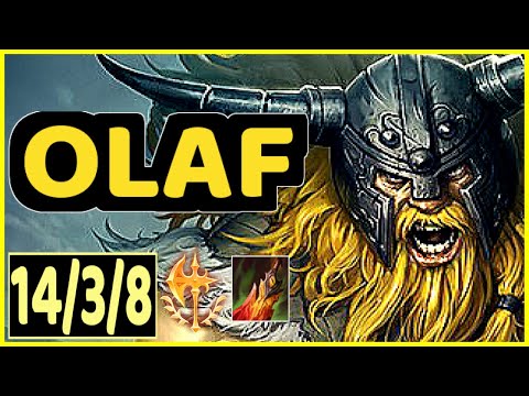 OLAF VS DIANA - 14/3/8 KDA JUNGLE GAMEPLAY CHALLENGER I