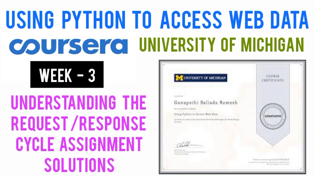 Coursera: Using Python to Access Web Data Understanding The Request/Response Cycle Assignment Answer