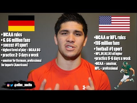 The Difference between American Football in the US vs GERMANY