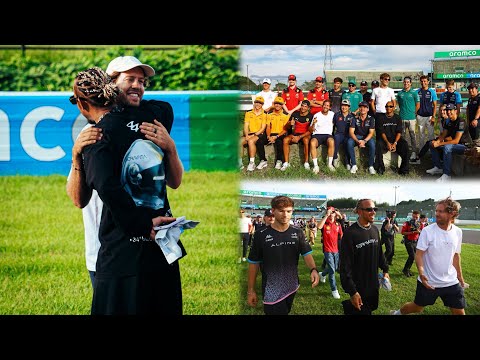 Max Verstappen Lewis Hamilton & all F1 drivers help Sebastian Vettel build bee hotels in Suzuka
