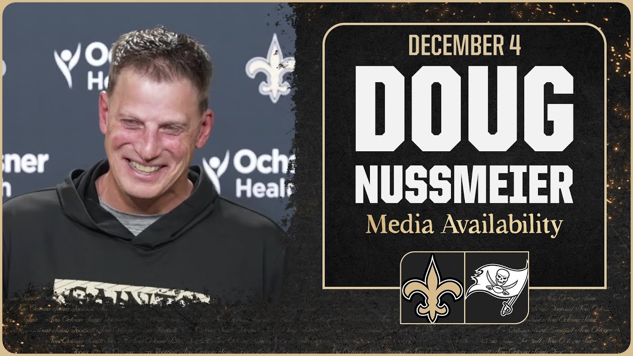 Doug Nussmeier on Tyler Shough's progression, Devaughn Vele | New Orleans Saints