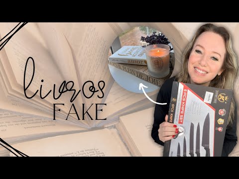 Como fazer livros fake com caixa de papelão.