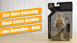 Luke Skywalker (Hoth) Black Series Archive 6" Figure - Star Wars Unboxing