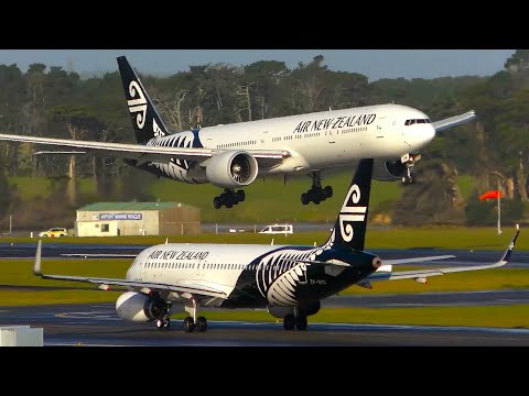 10 SMOOTH Afternoon Landings | Auckland Airport Plane Spotting