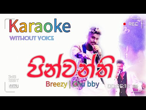 පින්වන්ති | Pinwanthi | Breezy _ Chu bby | karaoke| Channel C+