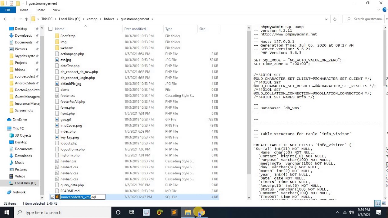 Guest Management System in PHP with Full Source Code