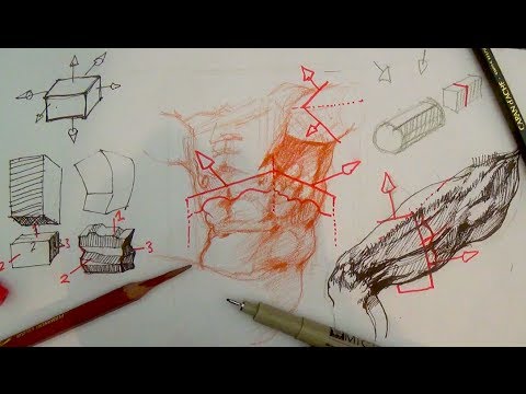 How to Draw Complex Forms Part 4 | Major minor planes like Michelangelo
