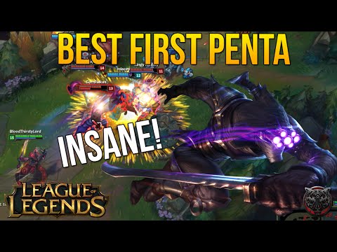INSANE! BEST FIRST PENTA "LOW HEALTH PENTA" Master Yi OUTPLAYS! - League of Legends (Master Yi JG)