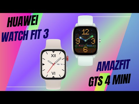 Amazfit GTS 4 Mini vs Huawei Watch Fit 3