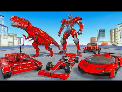 😱Futuristic Flying Robot Car Transform City War 🕹Android iOS Gameplay