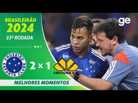 Gols e lances de Cruzeiro x Criciúma