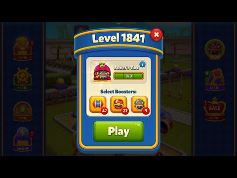 Royal Match - King Robert - Level 1841 to 1850 (express gameplay - 10 levels on single life)