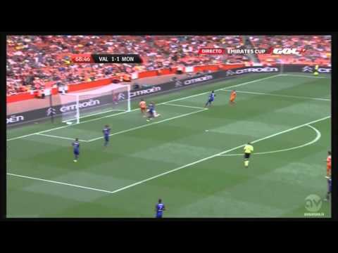 Valencia vs Monaco (2-2)   Amistoso -  Emirates Cup - 2014/08/02 - Goles HD