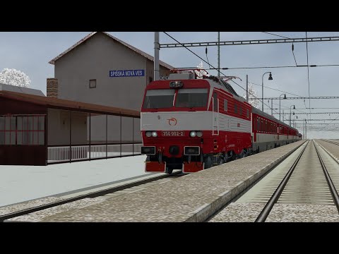 (OpenRails) ZSSK 350.002-2 Fiktívny Os 7849 (Poprad Tatry - Spišská Nová Ves)