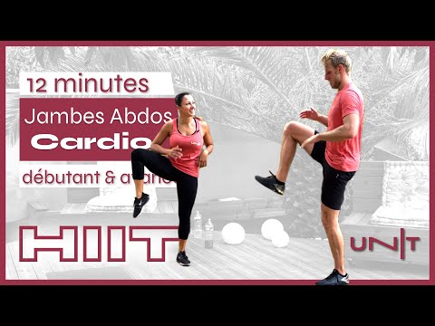 HIIT CARDIO pour s'affiner les Jambes, dessiner ses Abdos | 12 min | HIIT Intense Elodie et Etienne