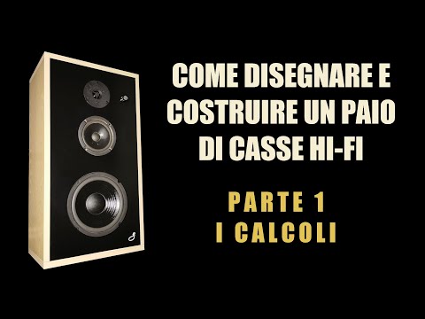 🔈 COME DISEGNARE E COSTRUIRE CASSE HI-FI 🔈 Parte 1: parametri TS e scelta del tipo di cassa