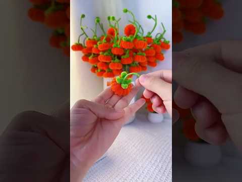 Handmade diy pipe cleaner flowers #handmade #diy #gift #diyflower #diycrafts #flowercraft #flowers