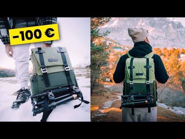 Vídeo relacionado con K&F Concept Mochila para cámara, bolsa de cámara de gran capacidad de 25 L para fotógrafos con protector de lluvia y compartimento para laptop de 15.6 pulgadas compatible con dron Canon/Nikon/Sony/DJI