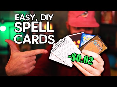Make your own D&D spell cards for (nearly) FREE
