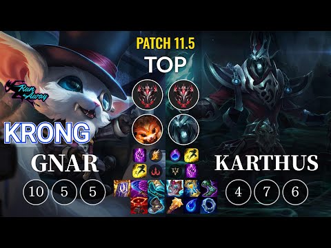 RNW KronG Gnar vs Karthus Top - KR Patch 11.5
