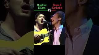 MUMFORD &amp; SONS vs SIMON &amp; GARFUNKEL - The Boxer - #shorts #versus #music