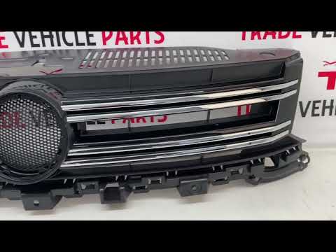Fits VW Tiguan 2011-2016 Front Main Grille With Chrome Moulding Black video