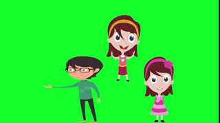 Crianças Brincando em Chroma key Kids Funny free stock green screen chroma key animation graphics