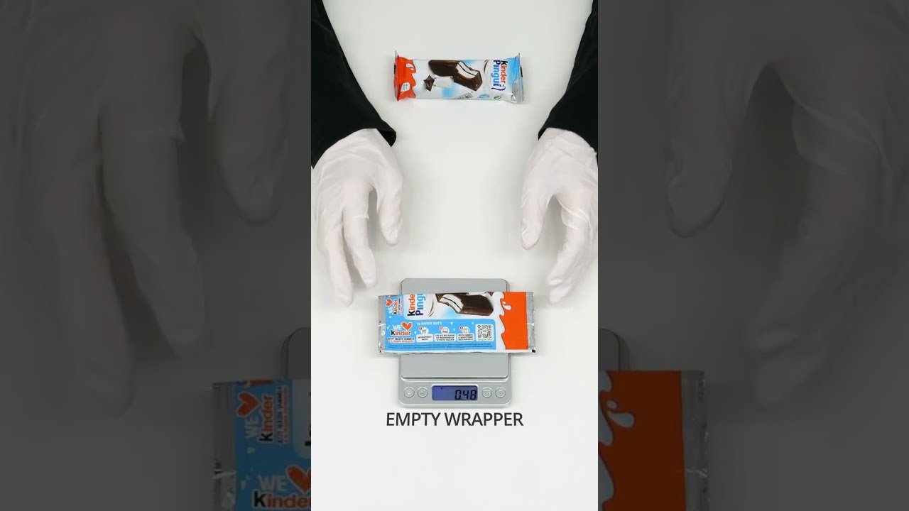Kinder - Pingui - 30g - Weight Checking - Empty Wrapper - Real 30g?