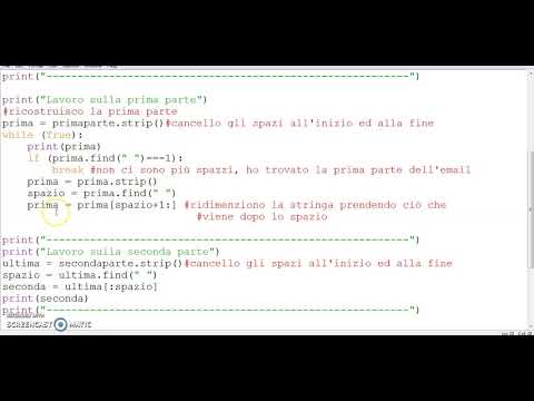 Py 19 Python Stringhe - Esempio pratico