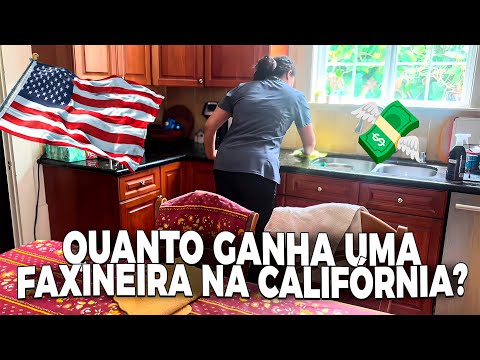 QUANTO GANHA UMA FAXINEIRA NA CALIFÓRNIA? 💵 FAXINEIRA NOS EUA