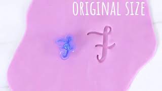 Abeceda - razítka na dort velká i malá písmena menší FF54 PME