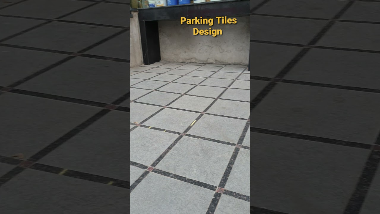 #shorts Modern Parking Tiles Design | #DIY #4K