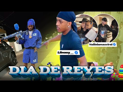 LIL NAAY & YAILIN THE MOST VIRAL GIVING GIFTS TO THE CHILDREN💫HYDROGEL WAR💫THE POLICE ARRIVED😮