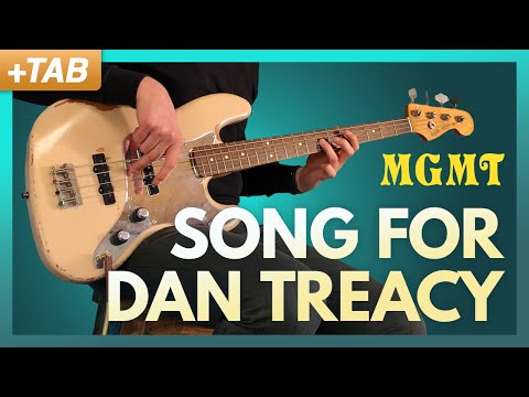 SONG FOR DAN TREACY - MGMT | Bass Cover + Play Along Tabs