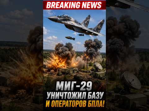 МиГ-29 уничтожил базу операторов БПЛА!