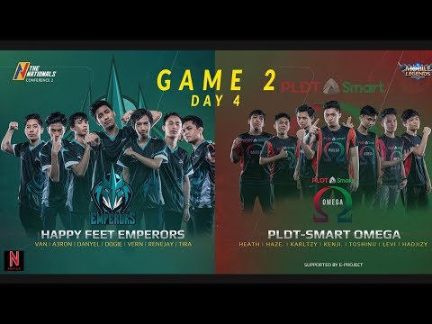 [GAME 2 Day 4] Happy Feet Emperors vs PLDT SMART Omega - THE NATIONALS MOBILE LEGENDS