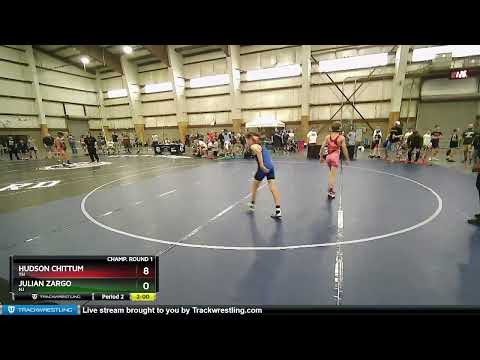 77 Lbs Champ. Round 1 - Hudson Chittum, TN Vs Julian Zargo, NJ 8f5b