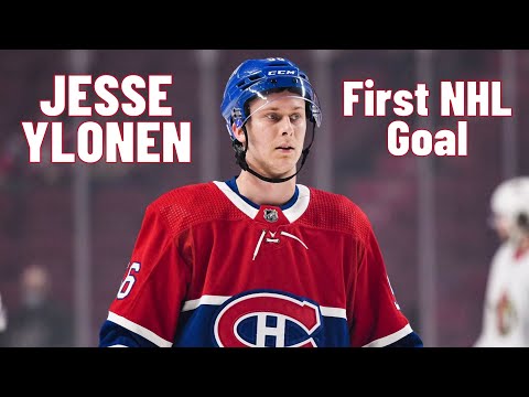 Jesse Ylonen #56 (Montréal Canadiens) first NHL goal Dec 14, 2021