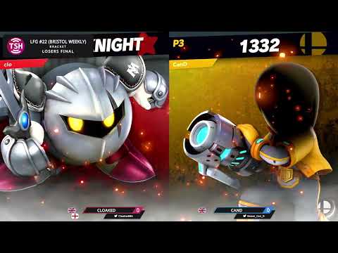 LFG 22 Losers Finals - Cloaked (Metaknight) Vs CanD (Mii Gunner) Bristol Smash Ultimate Weekly - SSB