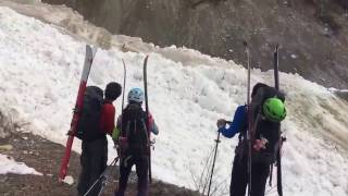 Mountaineers witness avalanche up close in Canada's Rocky Mountains