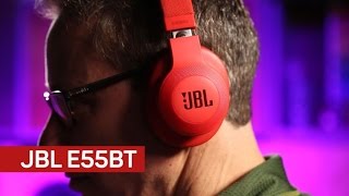 Video thumbnail for JBL E55BT: These 'value' over-ear Bluetooth headphones almost wow by CNET