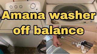 Amana Washer Off Balance — Shaking Violently, Dancing Out of Place (Model NTW4705EW0)