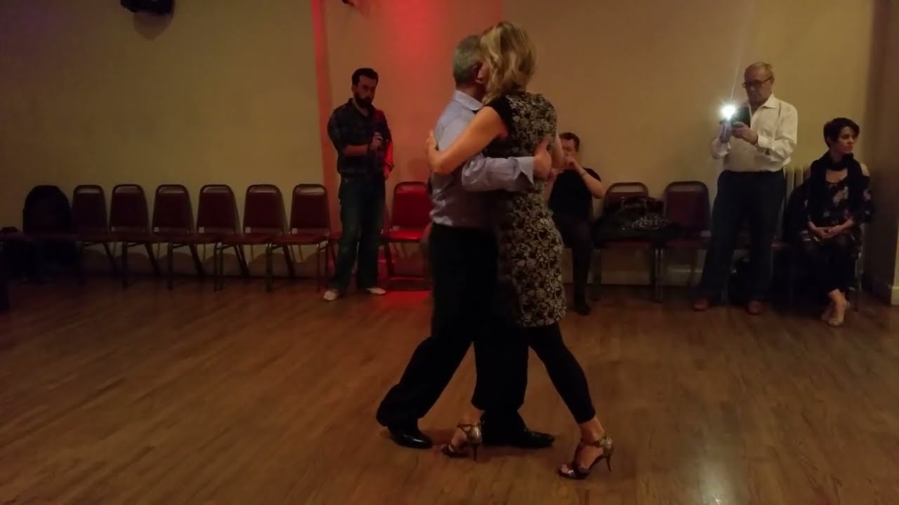 Argentine tango lesson: Jorge Torres - rock step to forced cross