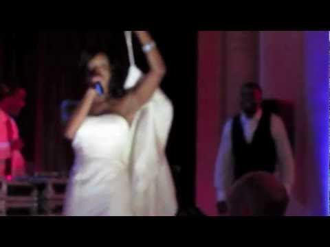 Rapping Bride Goes H. A. M. (RyanNicole - Freestylin' At Her Wedding)