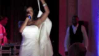 Rapping Bride Goes H. A. M. (RyanNicole - Freestylin' At Her Wedding)