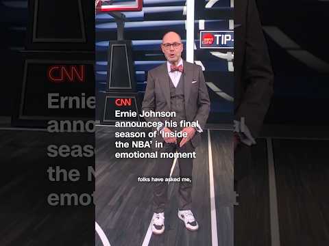 Ernie Johnson announces his final season of ‘Inside the NBA’ in emotional moment